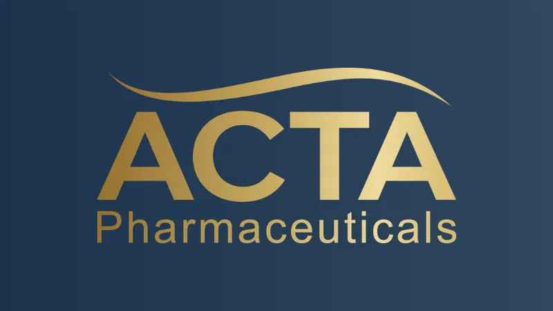 Acta Pharmaceuticals Raises $24 Million in Seed Round