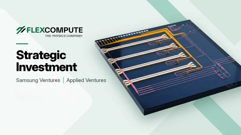 Flexcompute Secures Strategic Investment From Samsung Ventures and Applied Ventures